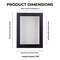 Rustic Black Wood Shadow Box Frame with Acrylic Front - White Suede Backing, 30 Sizes